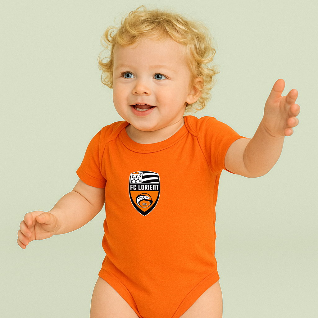 FC Lorient Soccer Logo Baby Romper Onesie