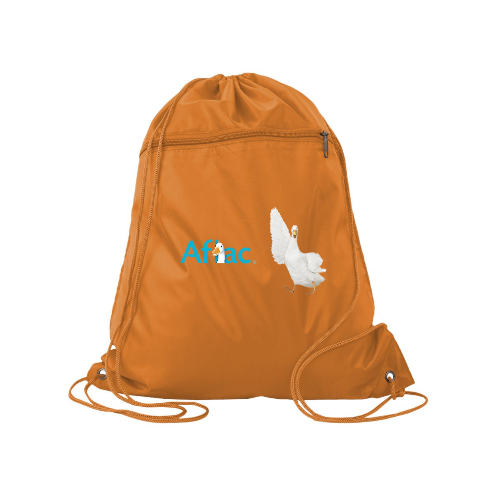 Aflac Logo and Duck Q-Tees - Polyester Cinchpack