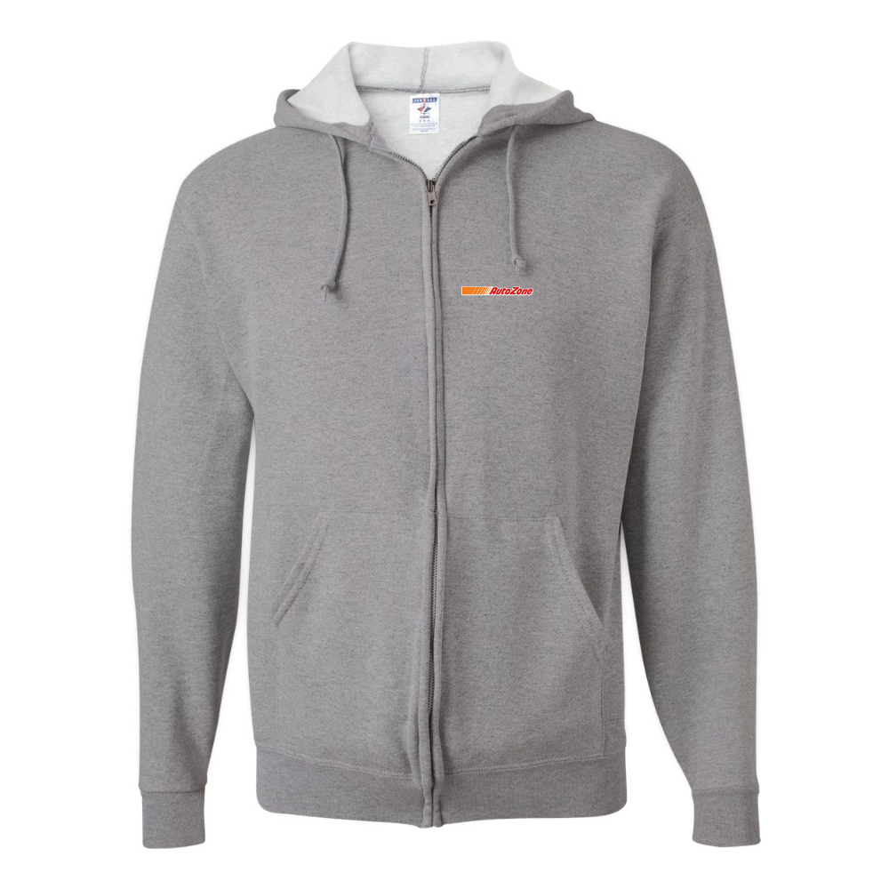 Men's AutoZone Logo JERZEES NuBlend Full-Zip Hooded Sweatshirt