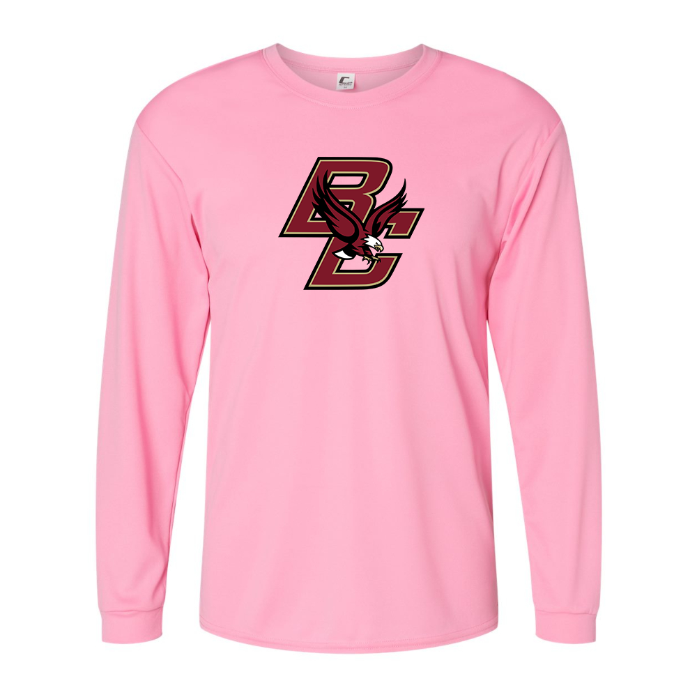 Men's Boston College Eagles Polyester Long Sleeve T-Shirt