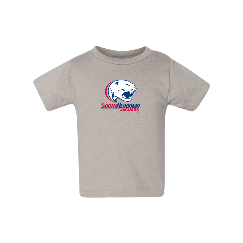 South Alabama Jaguars Logo BELLA CANVAS Infant Jersey Tee
