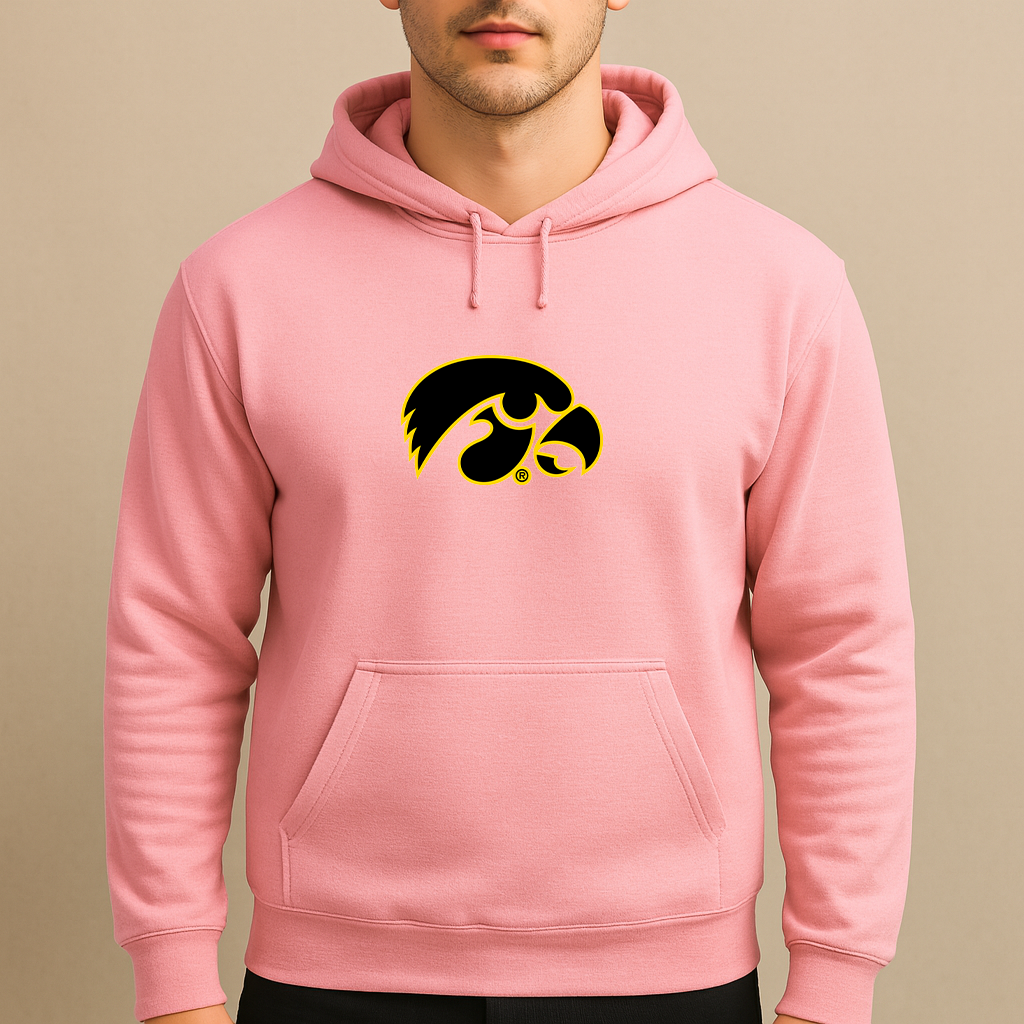 Men's Iowa Hawkeyes Logo Pullover Hoodie