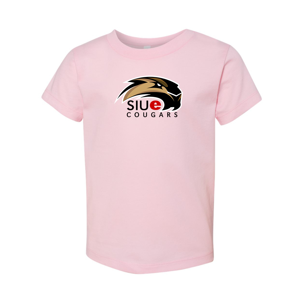 SIU Edwardsville Cougars Logo BELLA  CANVAS Toddler Jersey Tee