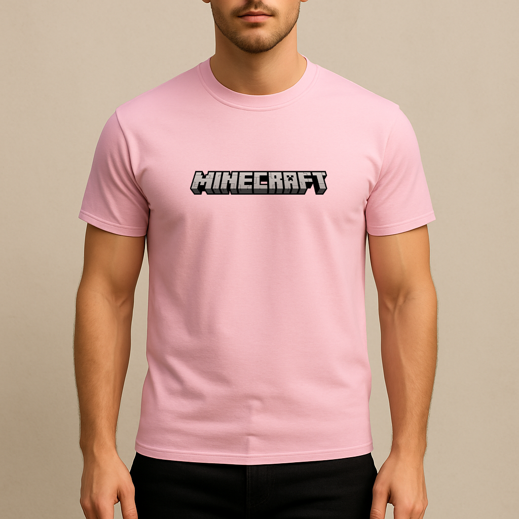 Men's Minecraft Game Cotton T-Shirt
