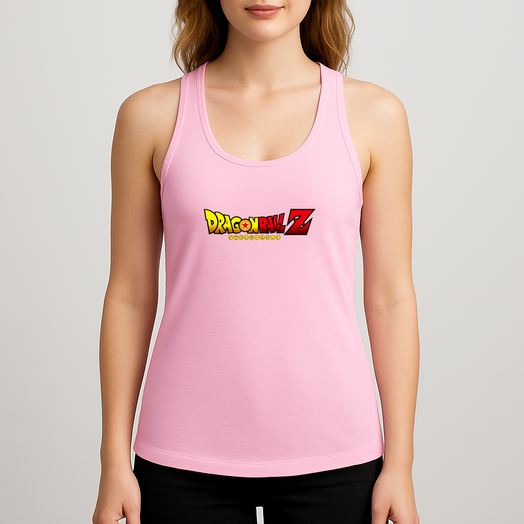 Women's Dragon Ball Z Title Racerback Tank Top