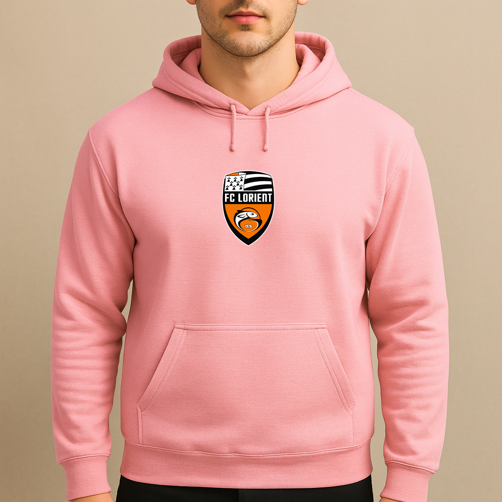 Men's FC Lorient Soccer Logo Pullover Hoodie