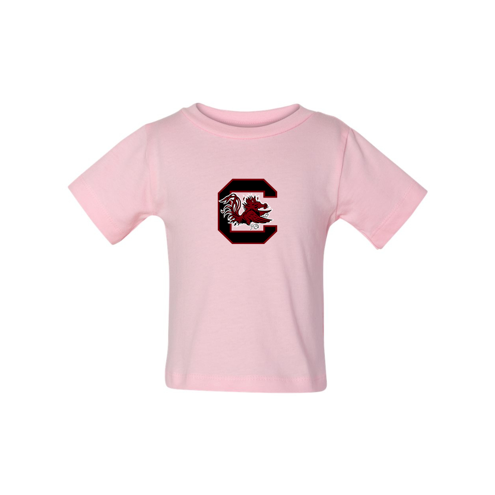 South Carolina Gamecocks Logo BELLA CANVAS Infant Jersey Tee