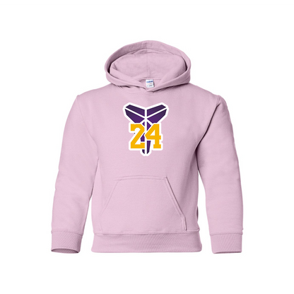 Youth Kids Kobe Bryant Mamba 24 Pullover Hoodie