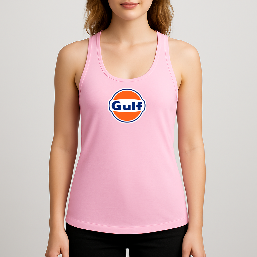 Women's Gulf Oil Logo Next Level Ideal Racerback Tank