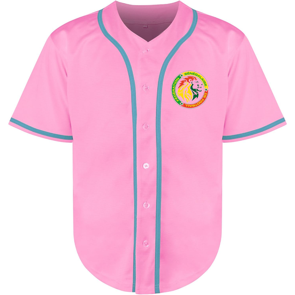 Men's Senegal National Soccer Team Baseball Jersey