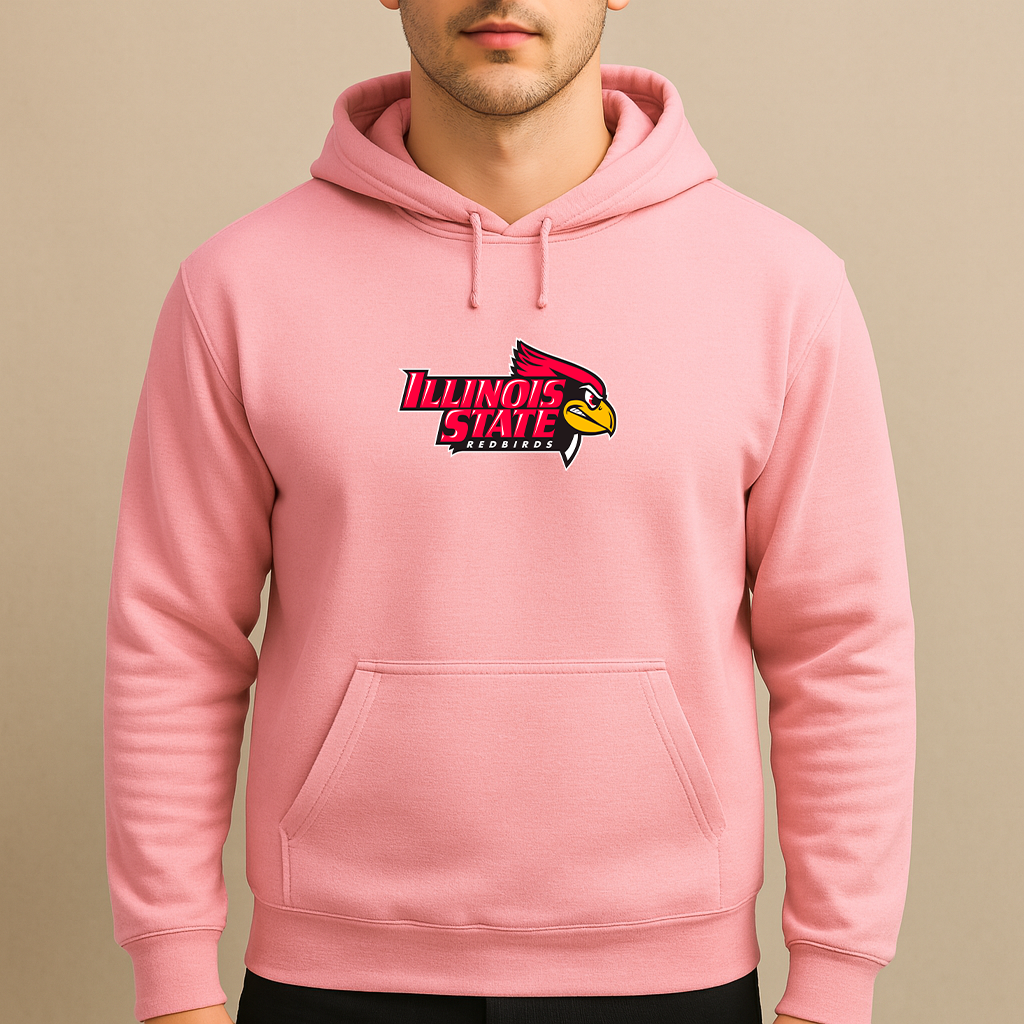 Men's Illinois State Redbirds Logo Pullover Hoodie