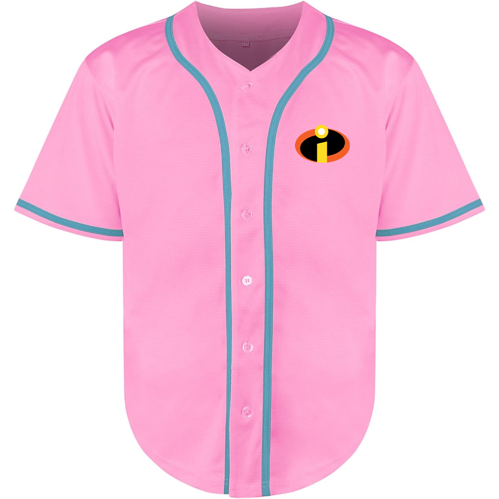 Men's The Incredibles Cartoon Baseball Jersey