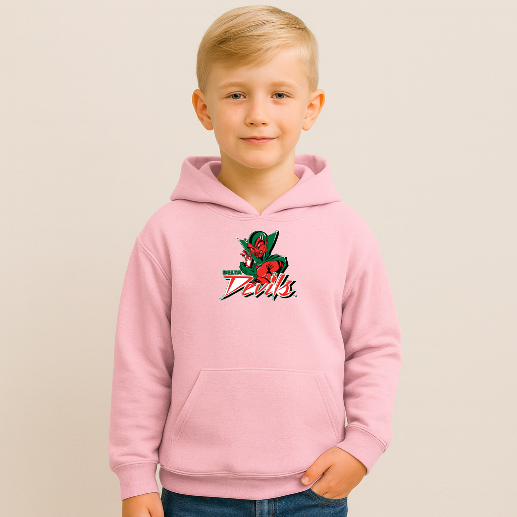 Youth MVSU Delta Devils Logo Pullover Hoodie