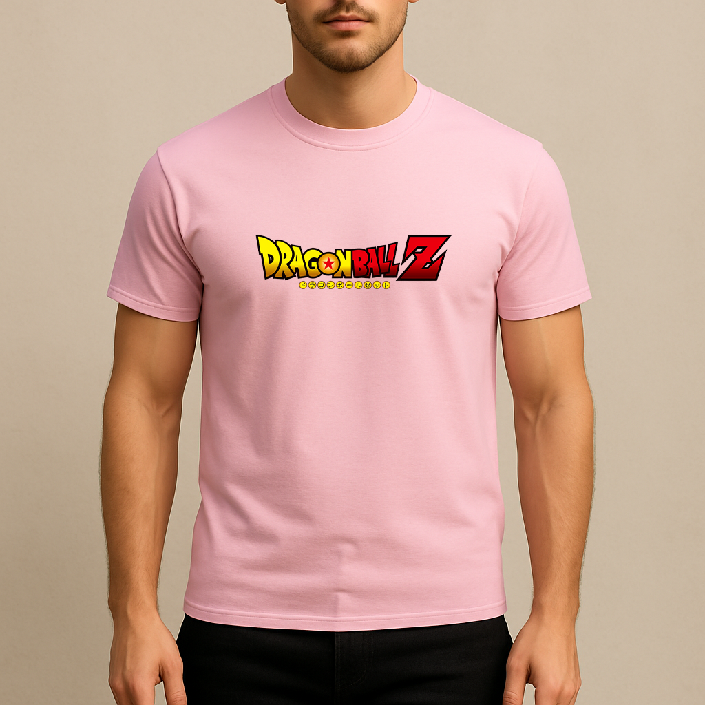 Men's Dragon Ball Z Cartoon Title Cotton T-Shirt