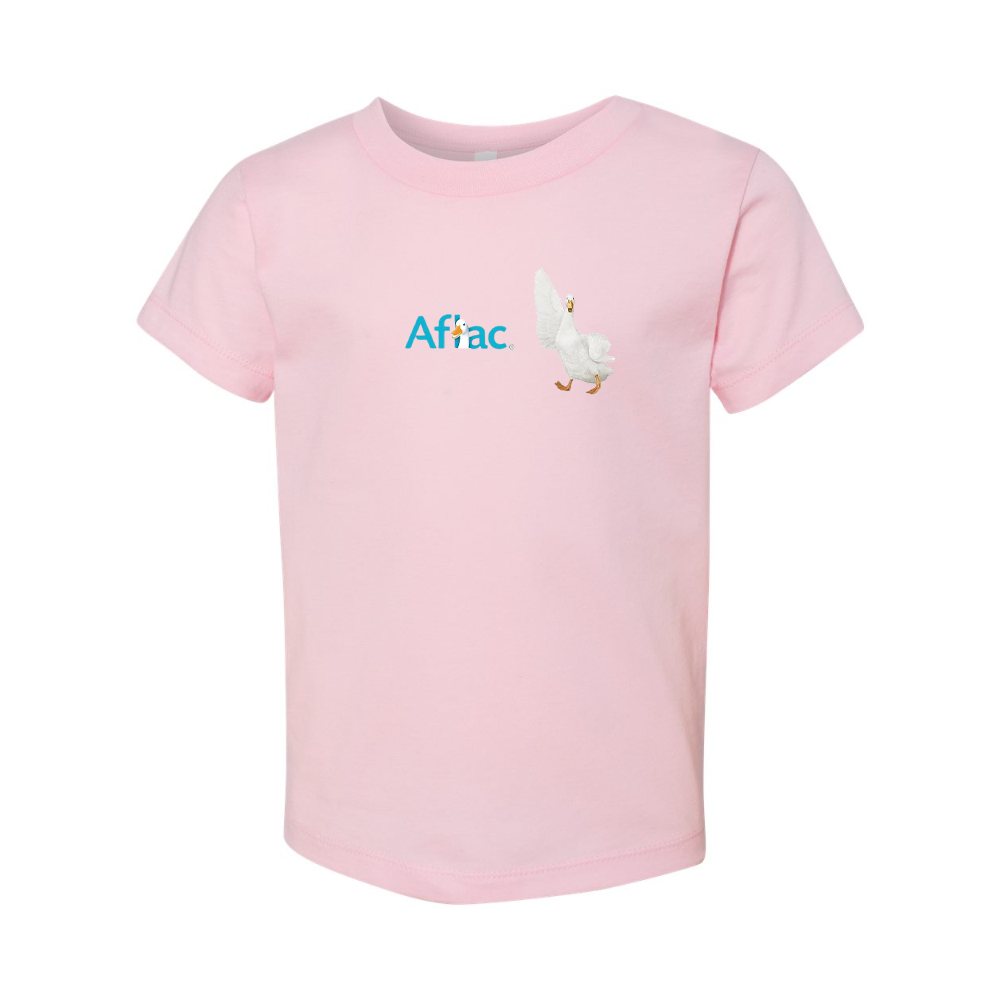 Aflac Logo and Duck BELLA  CANVAS Toddler Jersey Tee
