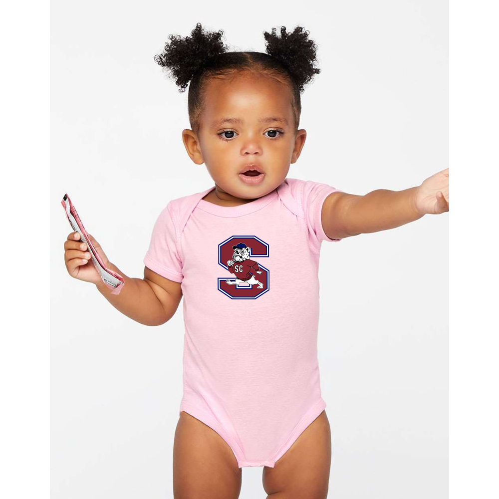South Carolina State Bulldogs Logo Rabbit Skins Infant Baby Rib Bodysuit