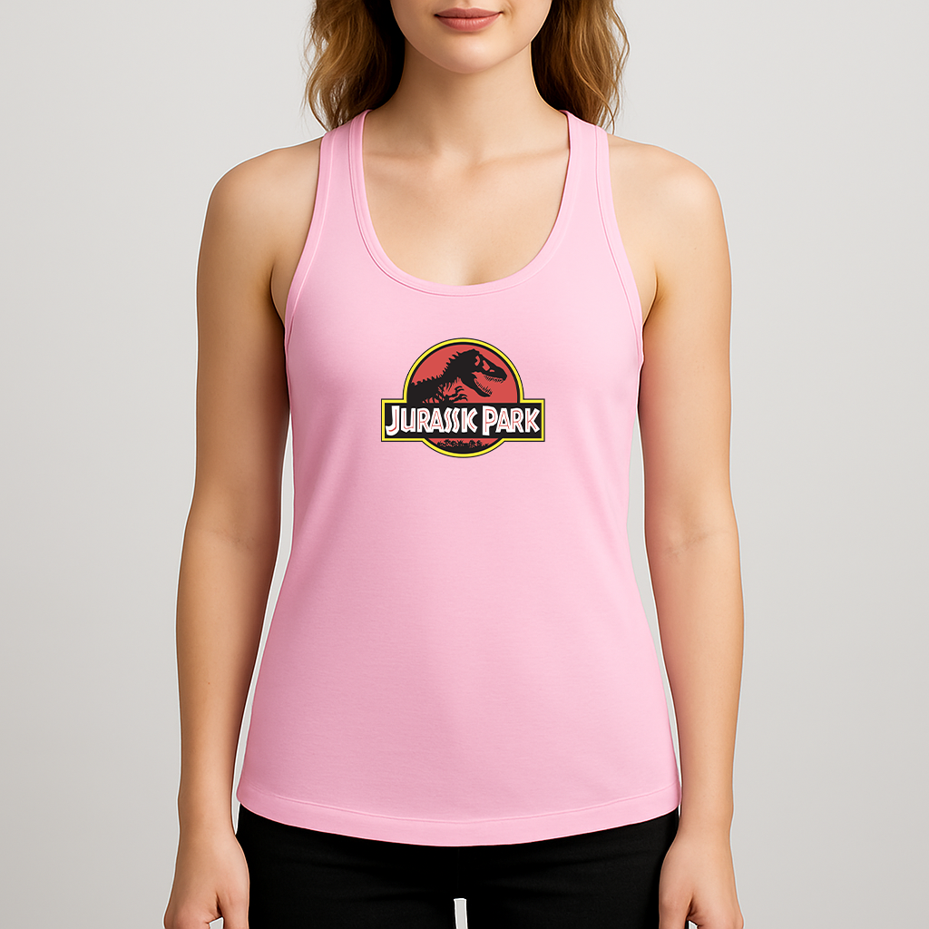Women's Jurassic Park Movie Racerback Tank Top