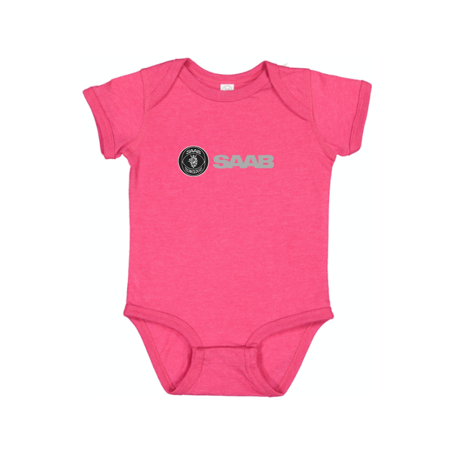 Saab Logo Baby Romper Onesie
