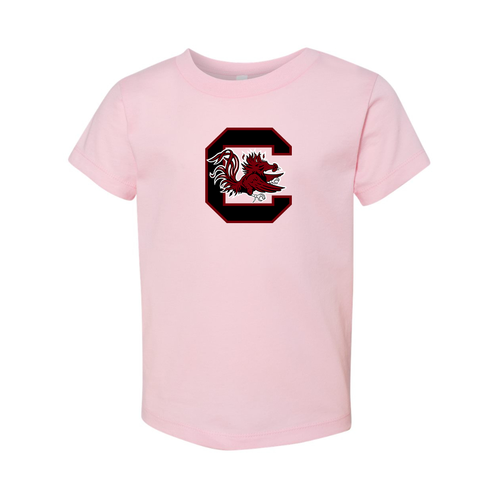 South Carolina Gamecocks Logo BELLA  CANVAS Toddler Jersey Tee