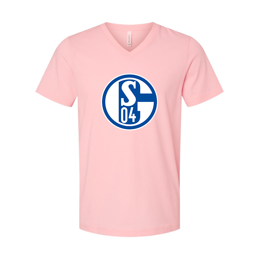 Men’s  Schalke 04 FC - BELLA + CANVAS - Jersey V-Neck Tee - 3005