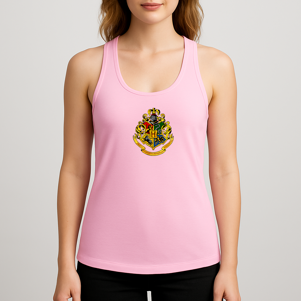 Women's Hogwarts Emblem Harry Potter Movie Racerback Tank Top