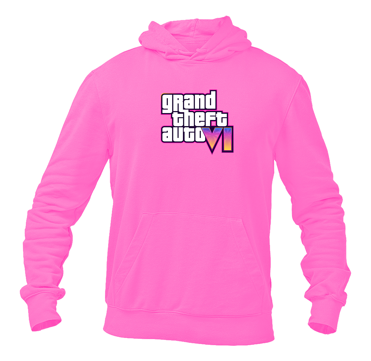 Men's GTA 6 Grand Theft Auto VI Pullover Hoodie Game
