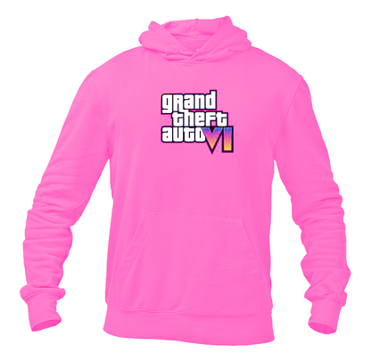 Men's GTA 6 Grand Theft Auto VI Pullover Hoodie Game