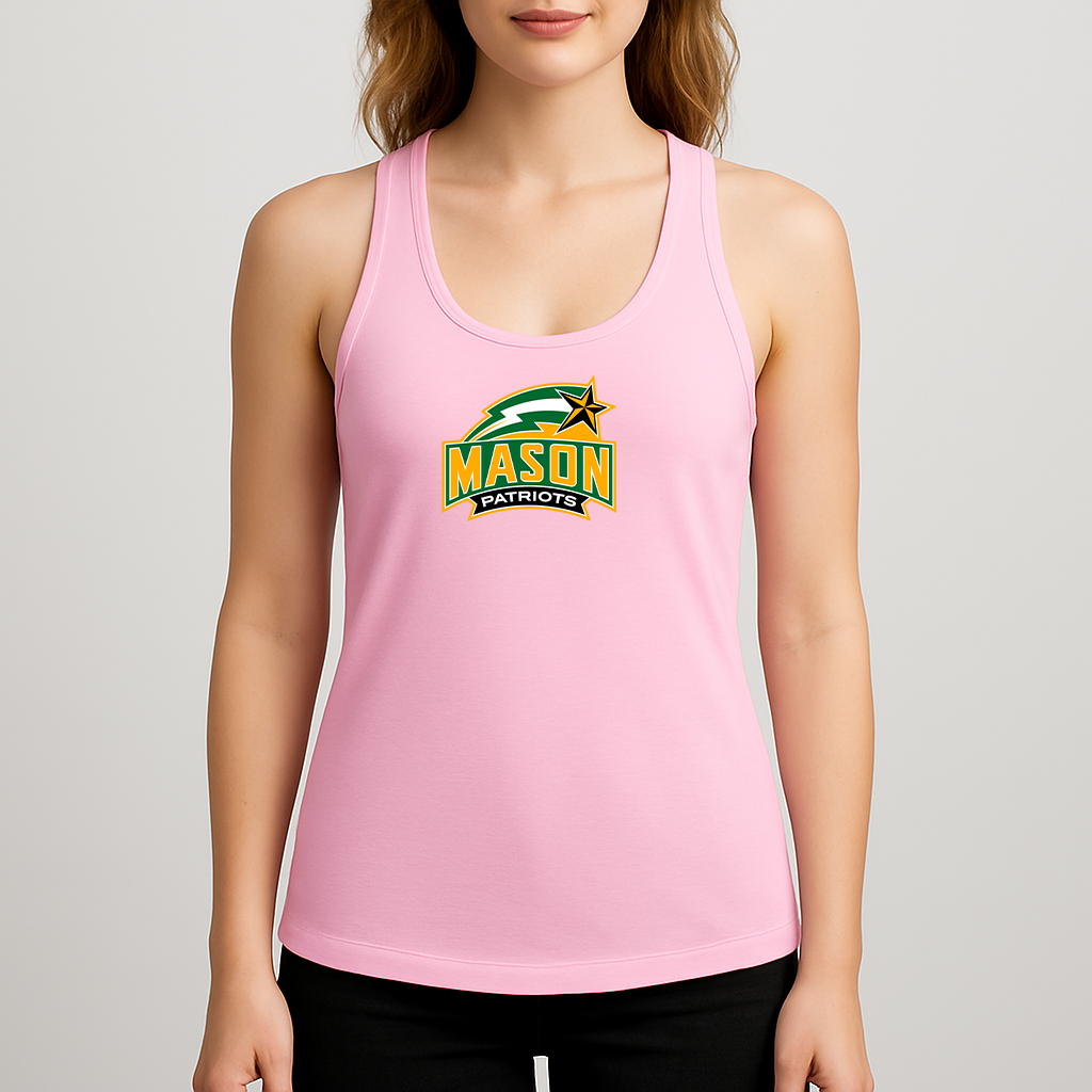 Women's George Mason Patriots Logo Next Level Ideal Racerback Tank