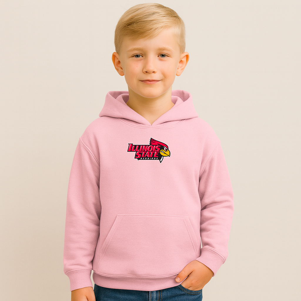 Youth Illinois State Redbirds Logo Pullover Hoodie