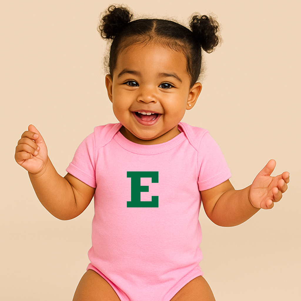 Eastern Michigan Eagles Logo Baby Romper Onesie