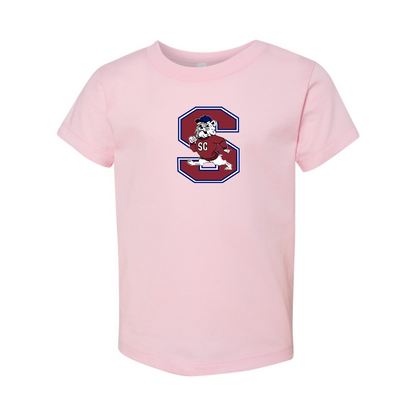 South Carolina State Bulldogs Logo BELLA  CANVAS Toddler Jersey Tee