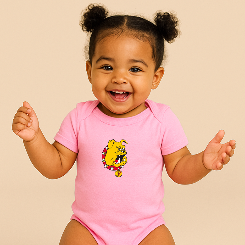 Ferris State Bulldogs Logo Baby Romper Onesie