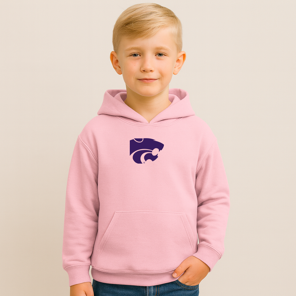 Youth Kansas State Wildcats Logo Pullover Hoodie