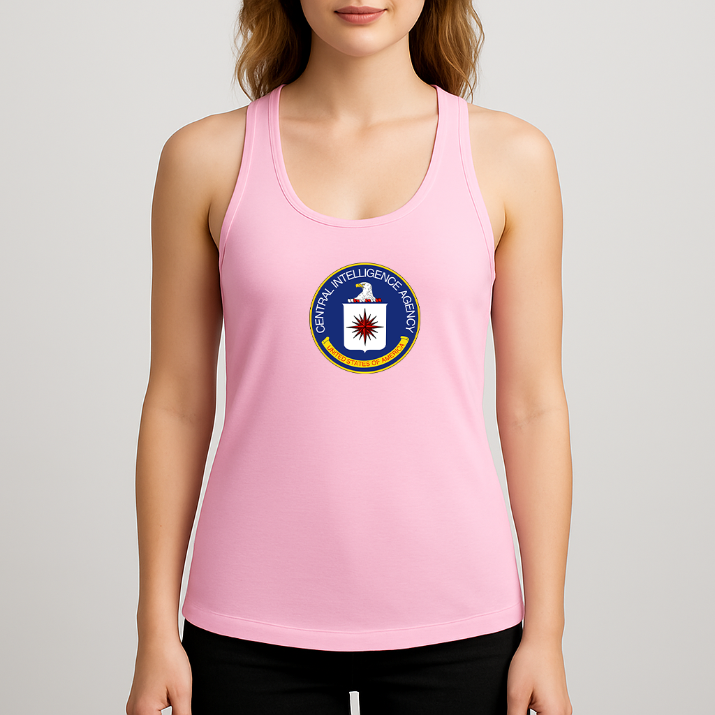 Women's CIA logo Racerback Tank Top