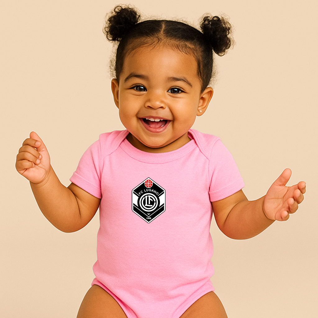 FC Lugano Soccer Logo Baby Romper Onesie