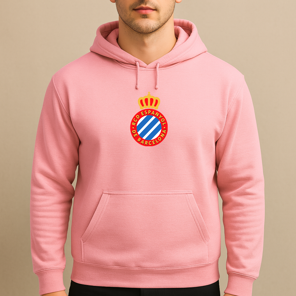 Men's Espanyol Soccer Logo Pullover Hoodie