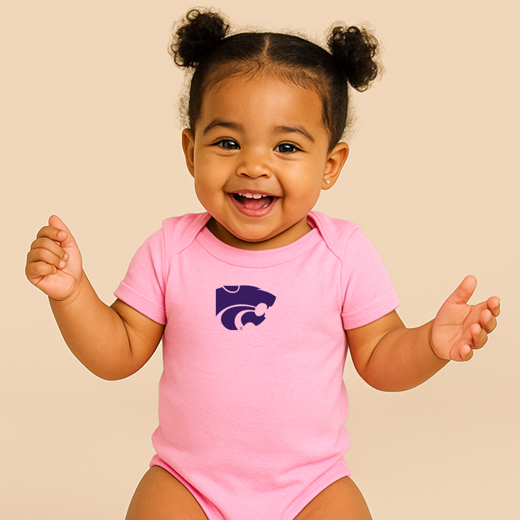 Kansas State Wildcats Logo Baby Romper Onesie