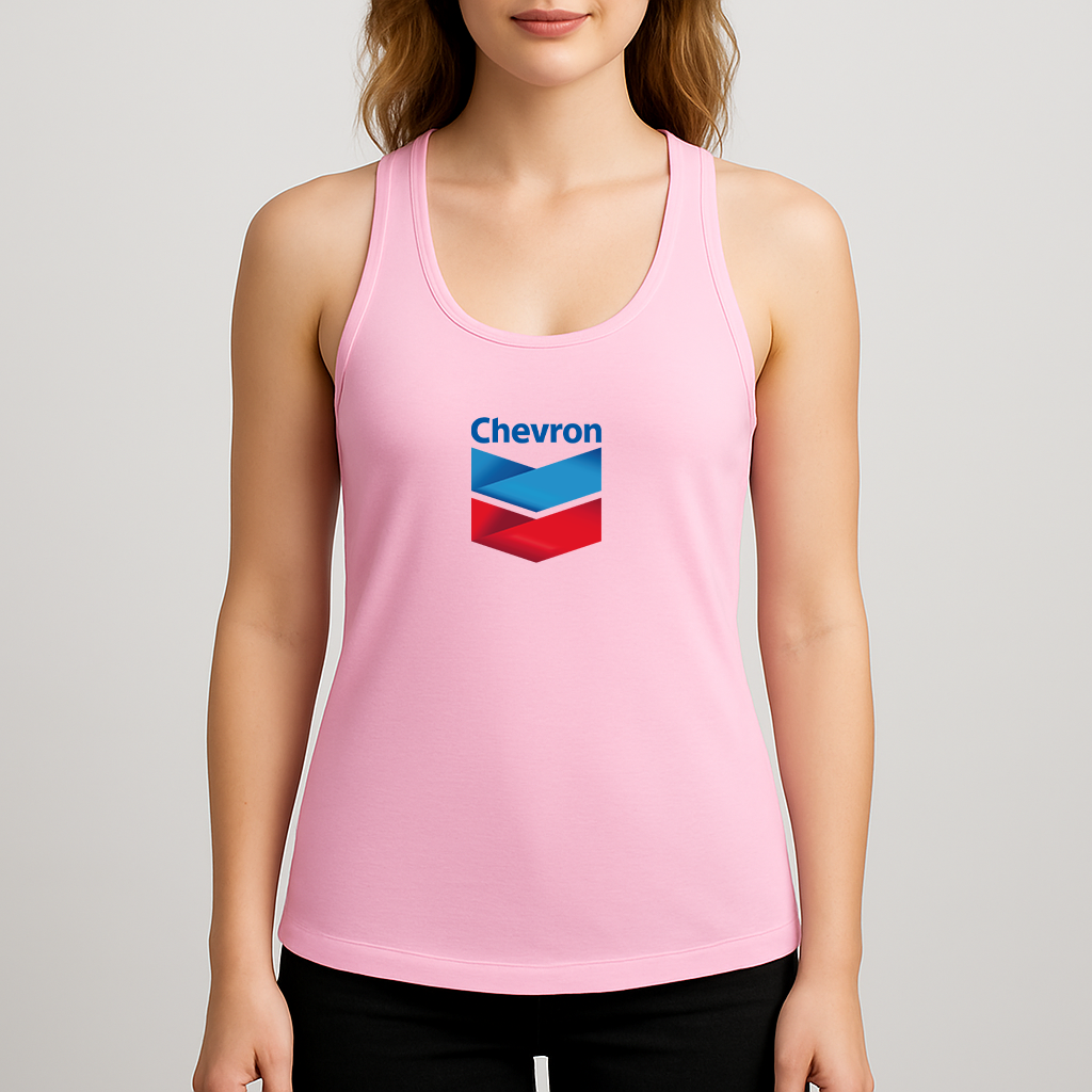 Women's Chevron Gas Station Racerback Tank Top