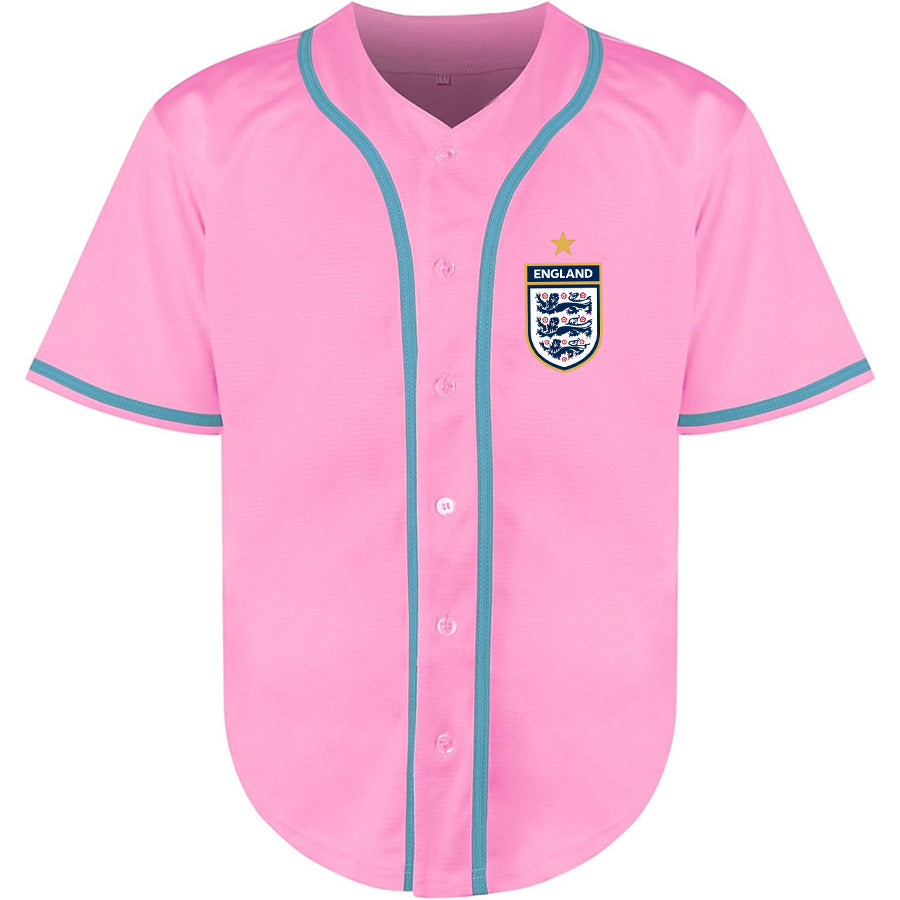 Men's England National Soccer Team Baseball Jersey