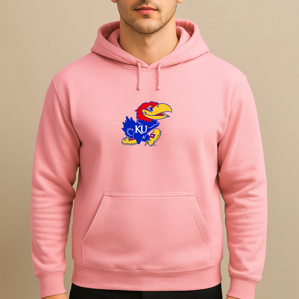 Men's Kansas Jayhawks Logo Pullover Hoodie