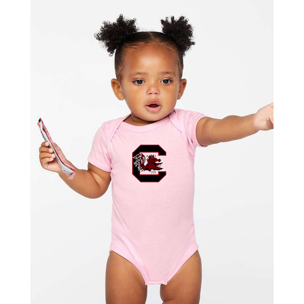 South Carolina Gamecocks Logo Rabbit Skins Infant Baby Rib Bodysuit
