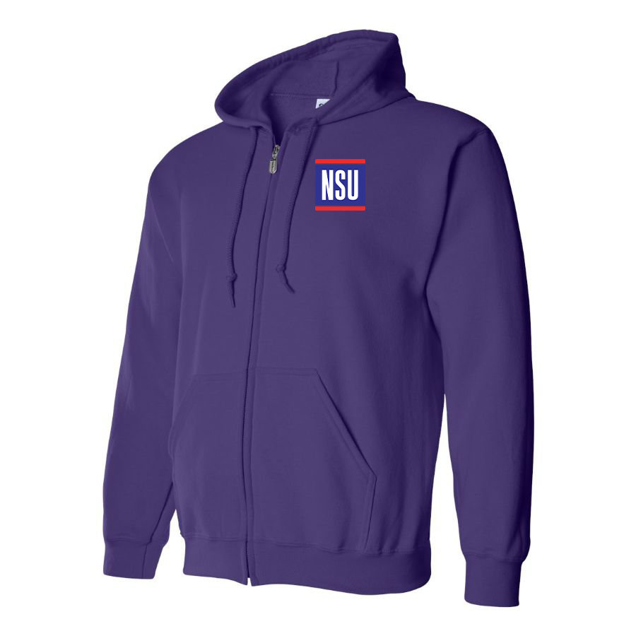 Men's NSU Logo Zipper Hoodie
