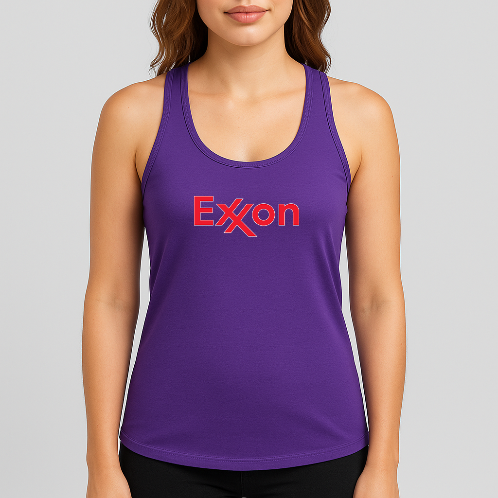 Women's Exxon Gas Station Racerback Tank Top