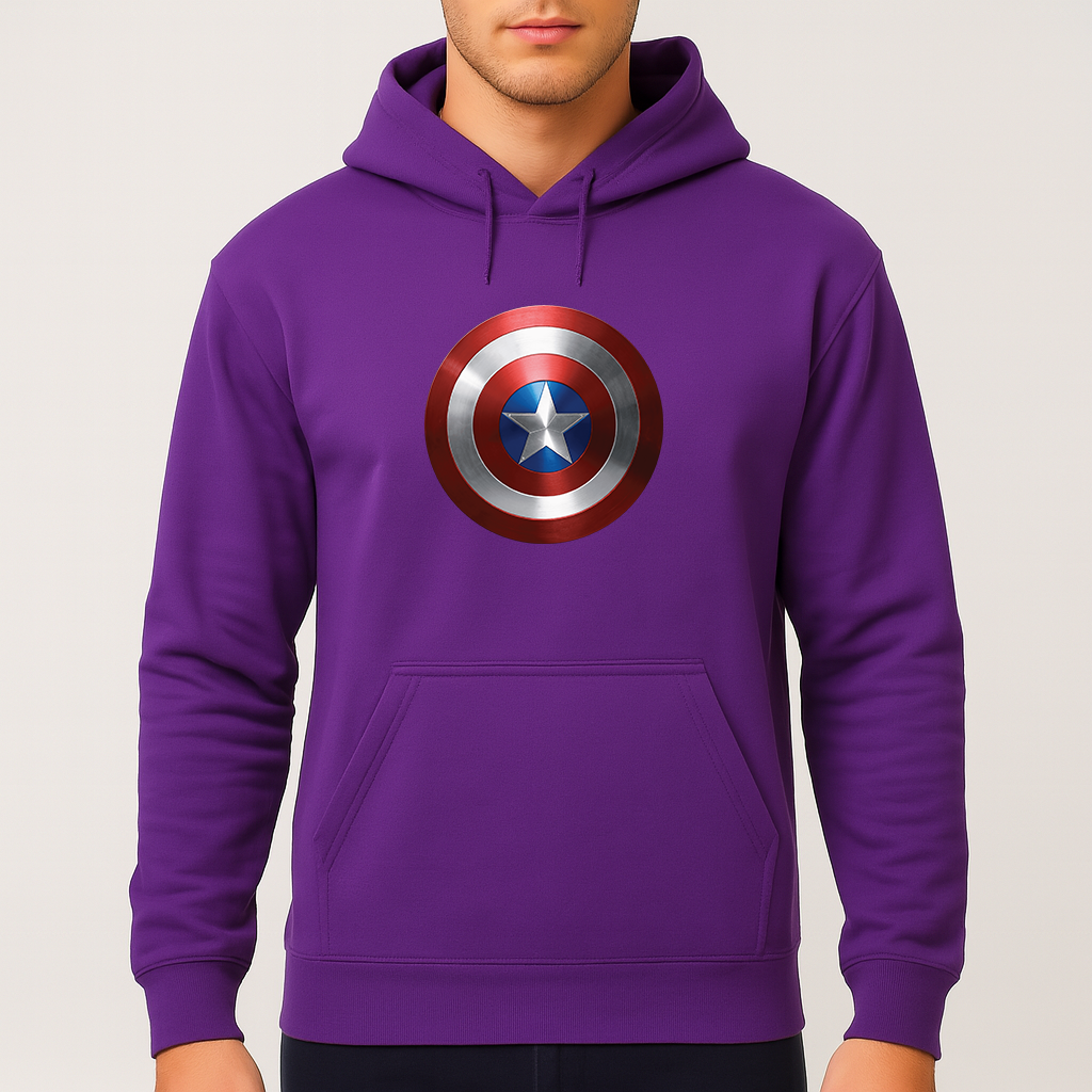 Men's Captain America Superhero Pullover Hoodie