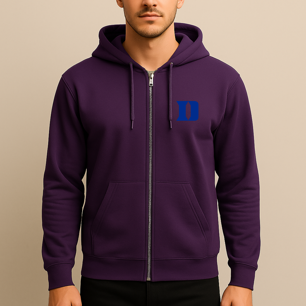 Men's Duke Blue Devils Logo Zipper Hoodie