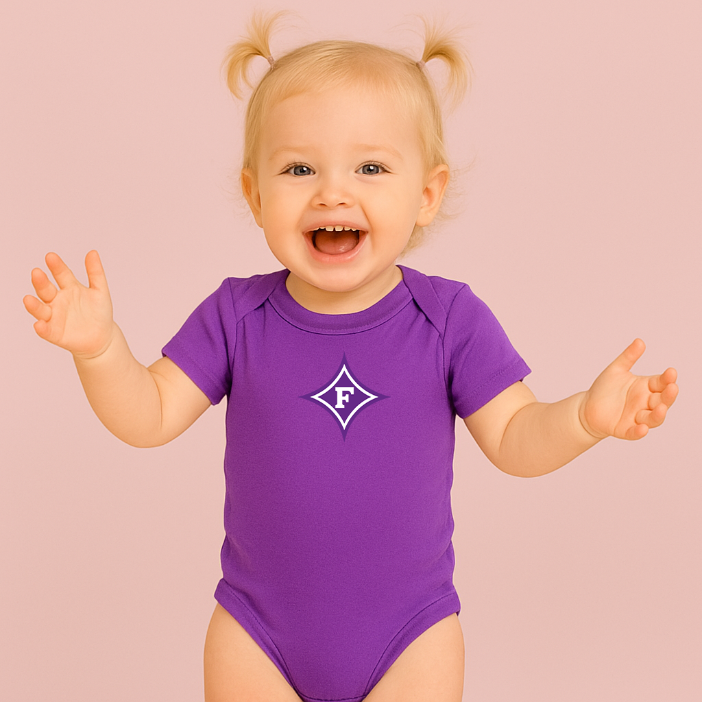 Furman Paladins Logo Baby Romper Onesie