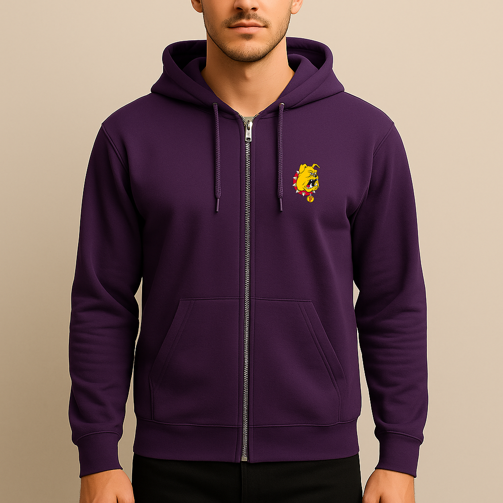 Men's Ferris State Bulldogs Logo Zipper Hoodie