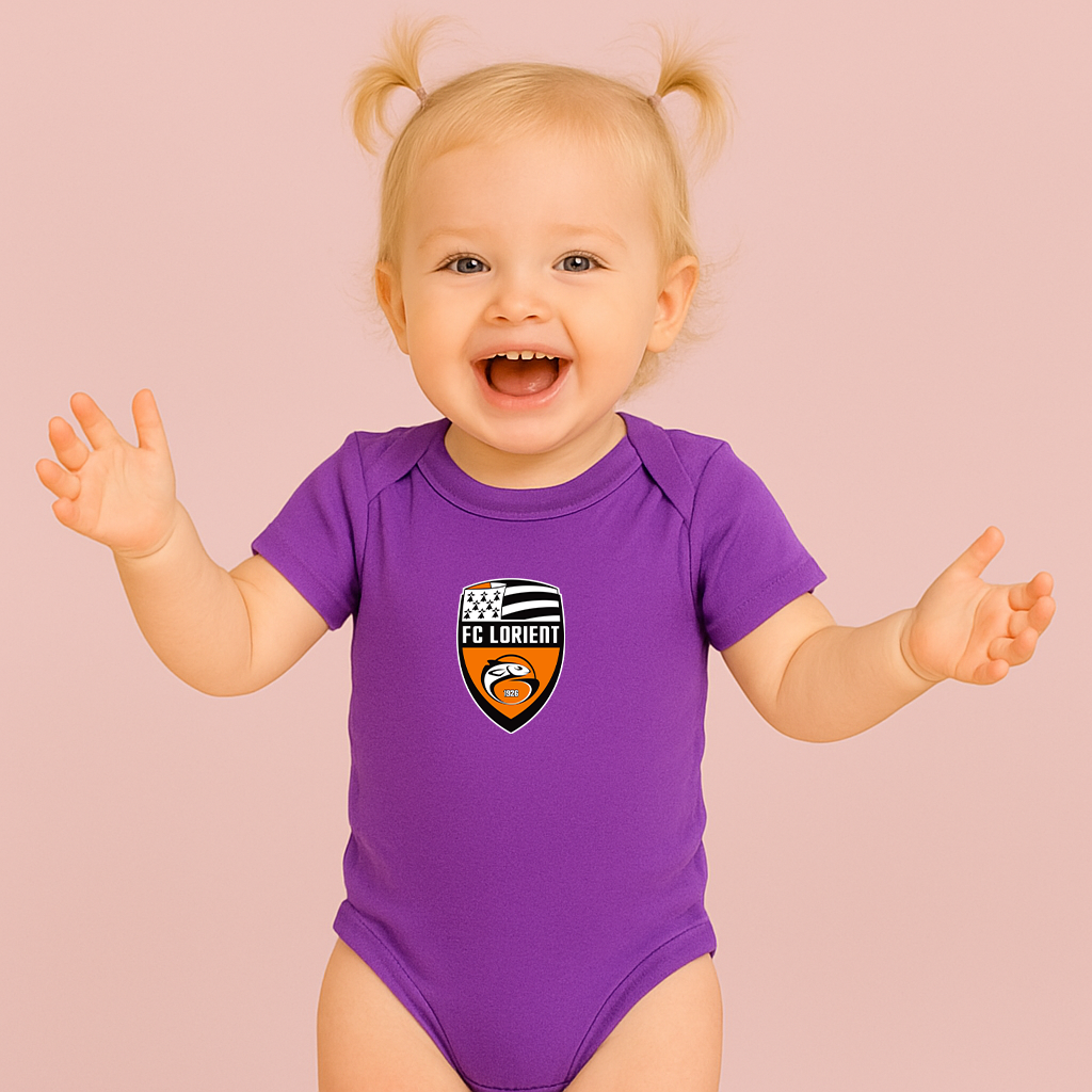 FC Lorient Soccer Logo Baby Romper Onesie