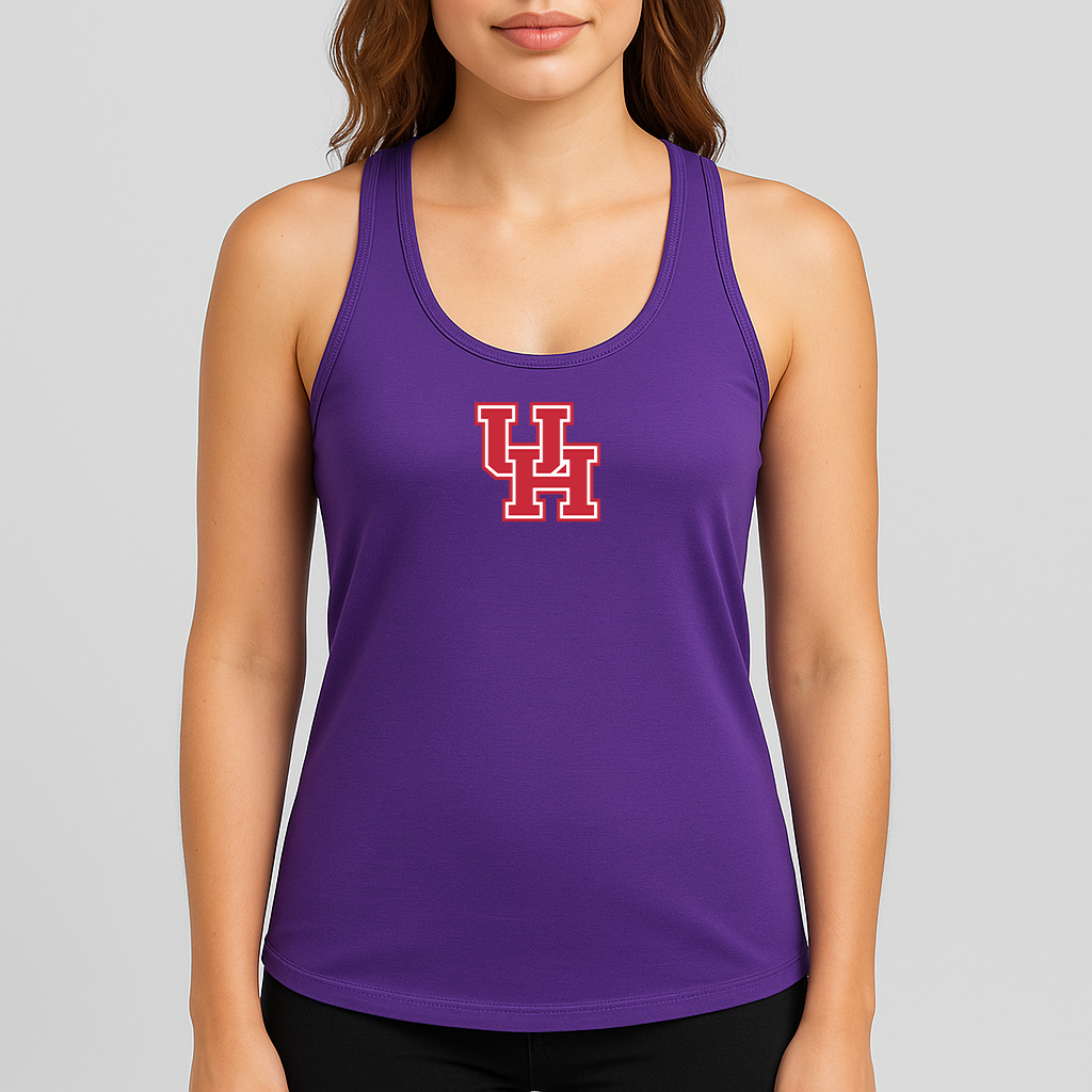 Women's Houston Cougars Logo Next Level Ideal Racerback Tank