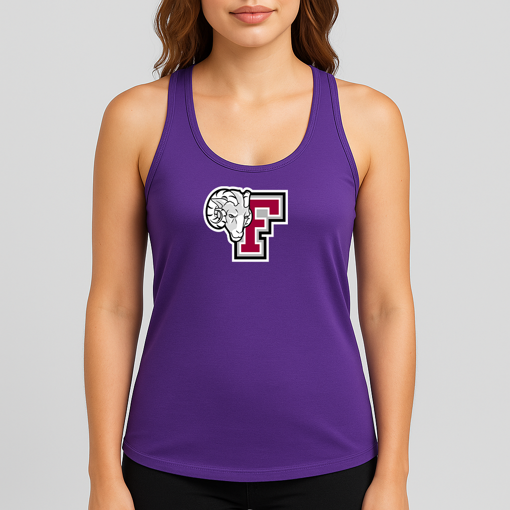 Women's Fordham Rams Logo Next Level Ideal Racerback Tank